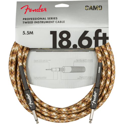 FENDER CABLE DESERT CAMO 18.6"