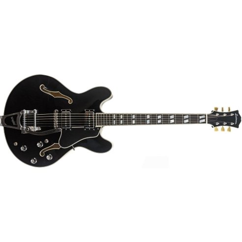 EASTMAN T486B BLACK BIGSBY W/CASE