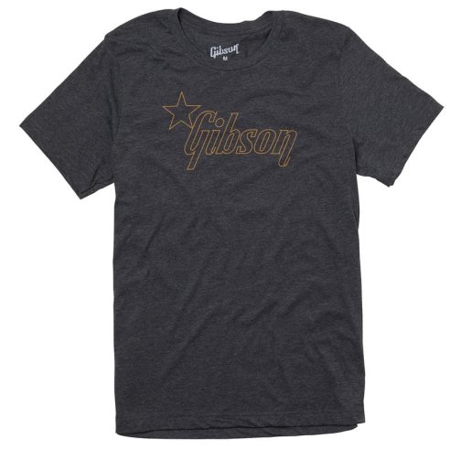 GIBSON STAR LOGO T-SHIRT CHARCOAL LARGE