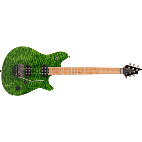 EVH WOLFGANG WG STD QM BAKED MAPLE TRANS GREEN
