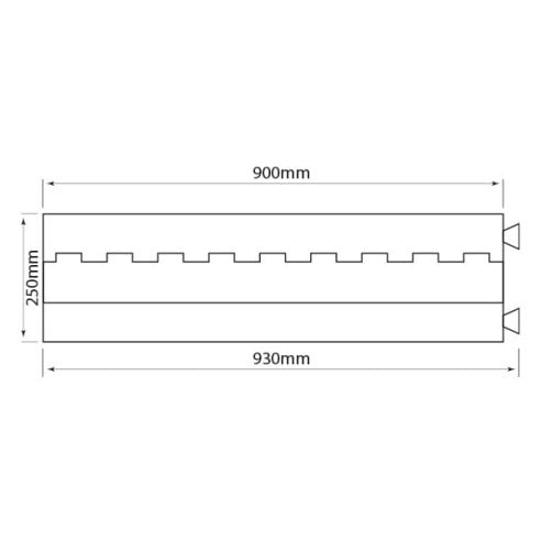 ZZIPP ZZCP120 PEDANA PASSACAVO 0.9 MT