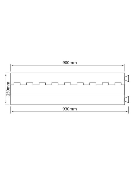 ZZIPP ZZCP120 PEDANA PASSACAVO 0.9 MT