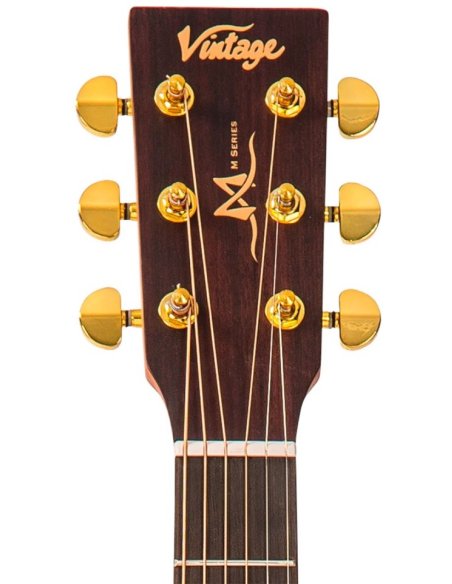 VINTAGE VEC400MH DREADNOUGHT SATIN MAHOGANY
