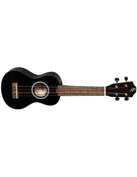 BATON ROUGE UR1-S BLACK UKULELE SOPRANO