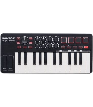 SAMSON GRAPHITE M25 MINI USB MIDI CONTROLLER