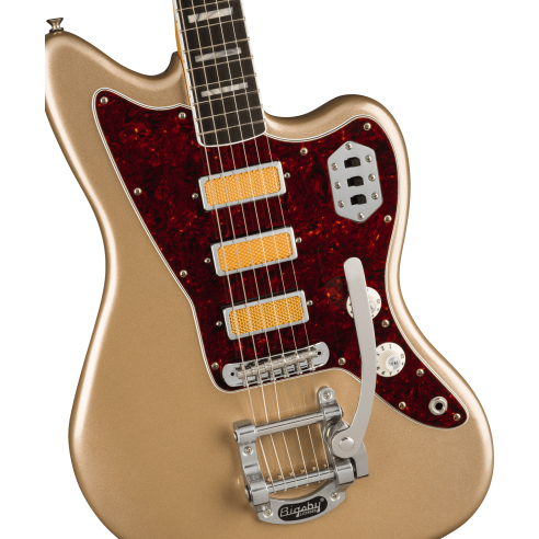 FENDER GOLD FOIL JAZZMASTER EB SHORELINE GOLD