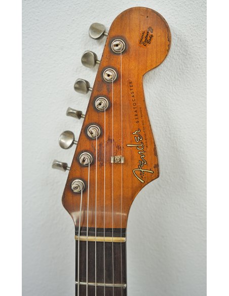 FENDER LTD ED. '60/'63 STRAT SUPER HEAVY RELIC FADED AGED 3 CS SPARKLE