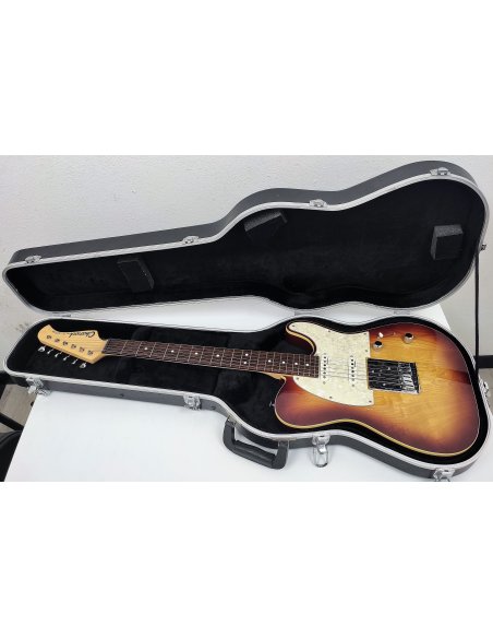 CHARVEL TE CUSTOM MIJ BROWN BURST