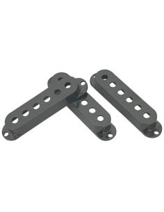 DiMarzio DM2001BK - cover per single coil hum cancelling - set 3 pezzi - Nero