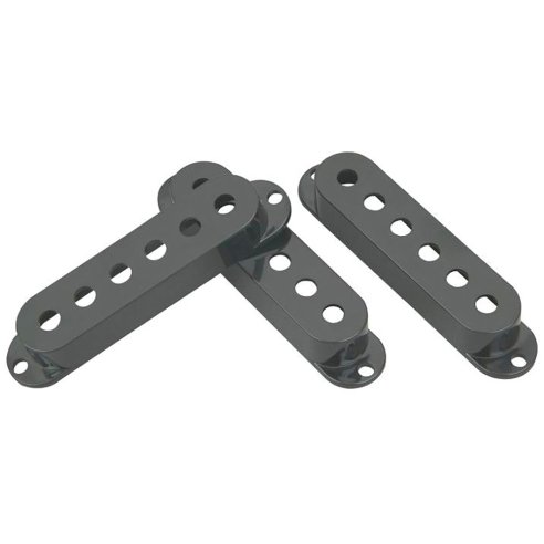 DiMarzio DM2001BK - cover per single coil hum cancelling - set 3 pezzi - Nero