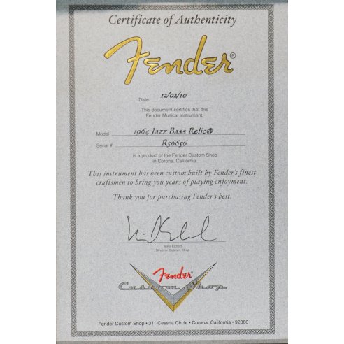 FENDER 1964 JAZZ BASS RELIC