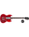 GIBSON SG DELUXE RED FADE WITH CHROME BIGSBY