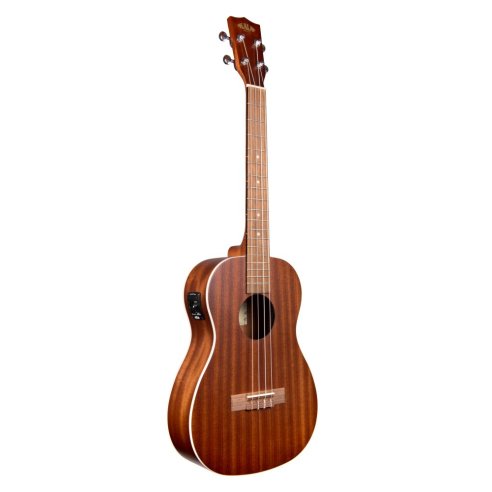 Kala KA-BE - \'\'Satin Mahogany\'\' - ukulele baritono elettrificato - c/borsa