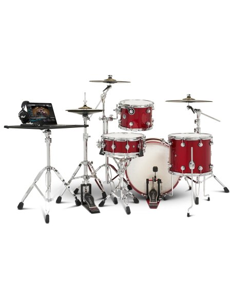 DWe 4-PIECE DRUM KIT Black Cherry Metallic