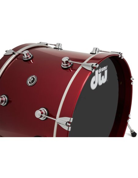 DWe 4-PIECE DRUM KIT Black Cherry Metallic