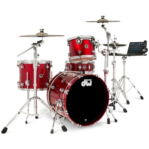 DWe 4-PIECE DRUM KIT Black Cherry Metallic
