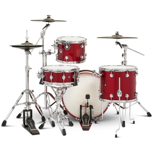 DWe 4-PIECE DRUM KIT Black Cherry Metallic