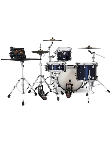 Dwe 4-PIECE DRUM KIT Midnight Blue Metallic