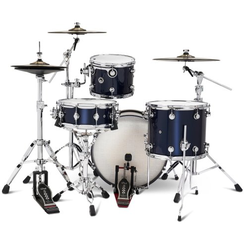 Dwe 4-PIECE DRUM KIT Midnight Blue Metallic