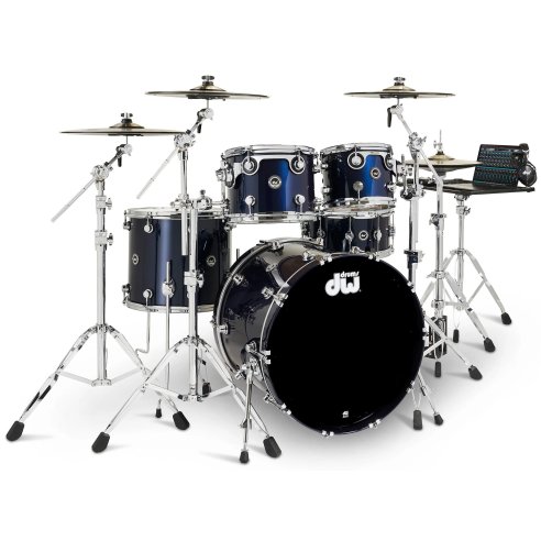 Dwe 5-PIECE DRUM KIT Midnight Blue Metallic