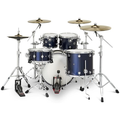 Dwe 5-PIECE DRUM KIT Midnight Blue Metallic