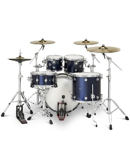 Dwe 5-PIECE DRUM KIT Midnight Blue Metallic