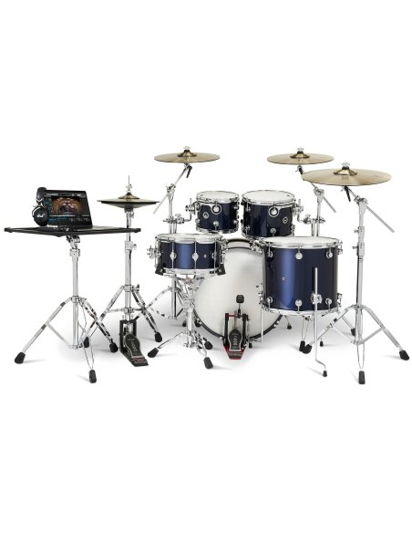 Dwe 5-PIECE DRUM KIT Midnight Blue Metallic