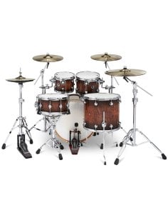 Dwe 5-PIECE DRUM KIT Candy Black Burst over Curly Maple 2