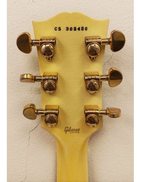 GIBSON LES PAUL CUSTOM ALPINE WHITE LIGHT AGED BY LMN
