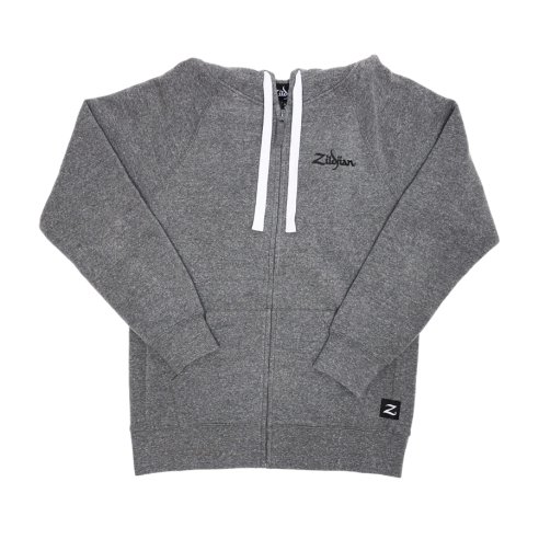 ZILDJIAN T3425 - Gray Zip Up Logo Hoodie - 2XL