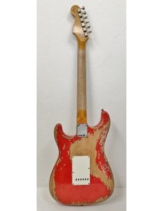 FENDER LTD 61 STRAT SUPER HEAVY RELIC FIESTA RED OVER 3TSB 2