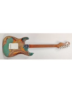 FENDER LTD ED. '61 STRAT SUPER HEAVY RELIC SHERWOOD GREEN... 2