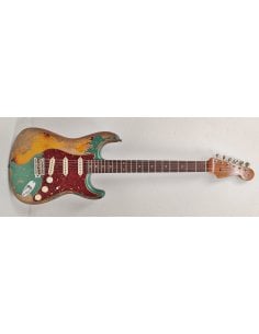 FENDER LTD ED. '61 STRAT SUPER HEAVY RELIC SHERWOOD GREEN...