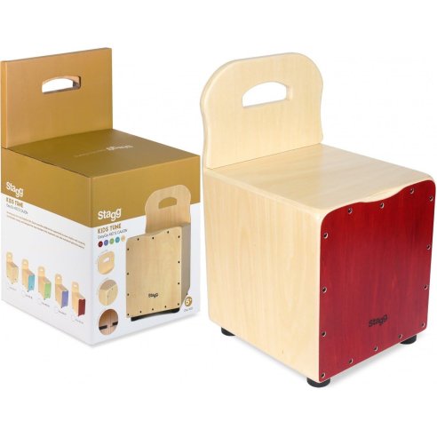STAGG CAJ-KID-RD CAJON BAMBINO TIGLIO ROSSO