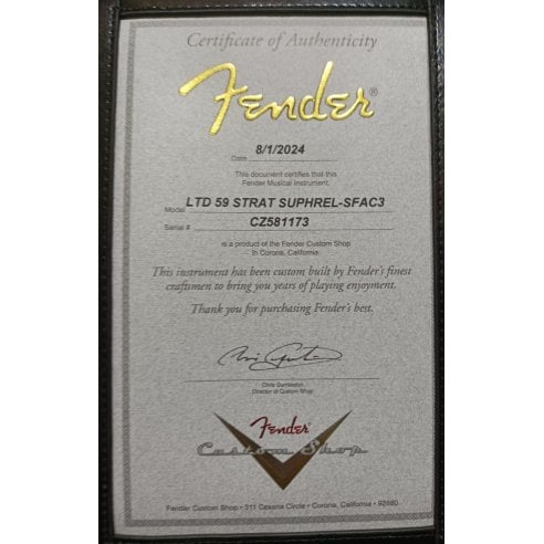 FENDER LTD 59 STRAT SUPER HEAVY RELIC FADED 3TSB