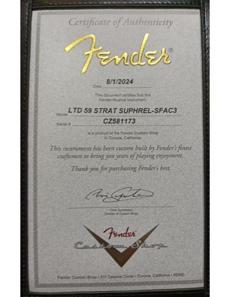 FENDER LTD 59 STRAT SUPER HEAVY RELIC FADED 3TSB