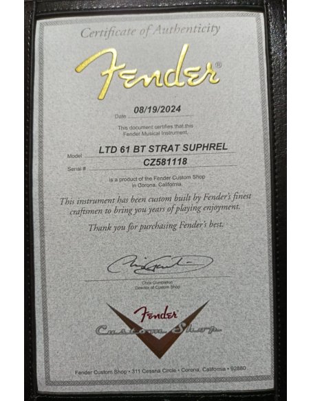 FENDER LTD 61 STRAT SUPER HEAVY RELIC SUPER FADED 3TSB