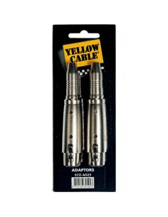Yellow Cable AD23 Adattatore Jack TRS Femmina/XLR Femmina 2 Pcs