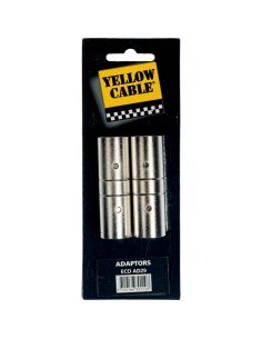 Yellow Cable AD29 Adattatore XLR/XLR Maschio 2 Pcs