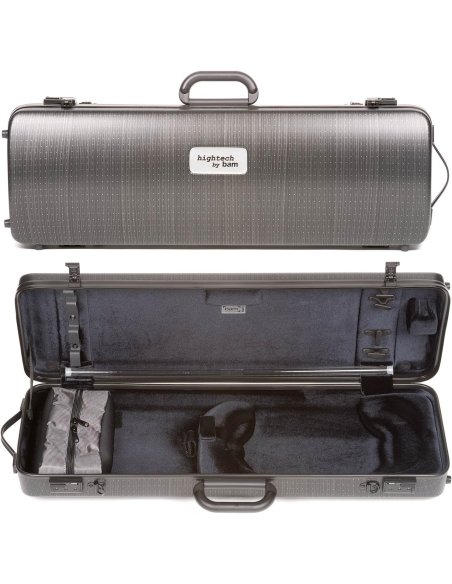 BAM ITALIA 2001XLLB CUSTODIA HIGHTECH OBLONG PER VIOLINO - BLACK LAZURE