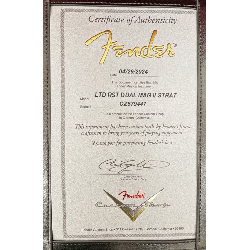 FENDER LTD ROASTED DUAL MAG II STRAT RELIC AGED...