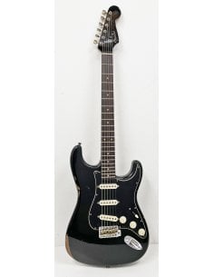 FENDER LTD ROASTED DUAL MAG II STRAT RELIC AGED BLACK