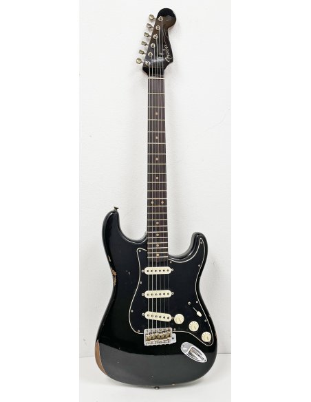 FENDER LTD ROASTED DUAL MAG II STRAT RELIC AGED BLACK