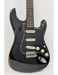 FENDER LTD ROASTED DUAL MAG II STRAT RELIC AGED BLACK 2