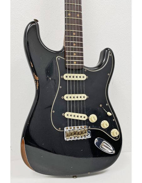 FENDER LTD ROASTED DUAL MAG II STRAT RELIC AGED BLACK