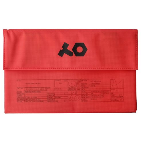 TEENAGE ENGINEERING TE PVC Roll up red Bag