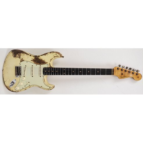 FENDER LTD '60 DUAL MAG II STRAT SUPER HEAVY RELIC AGED WHITE