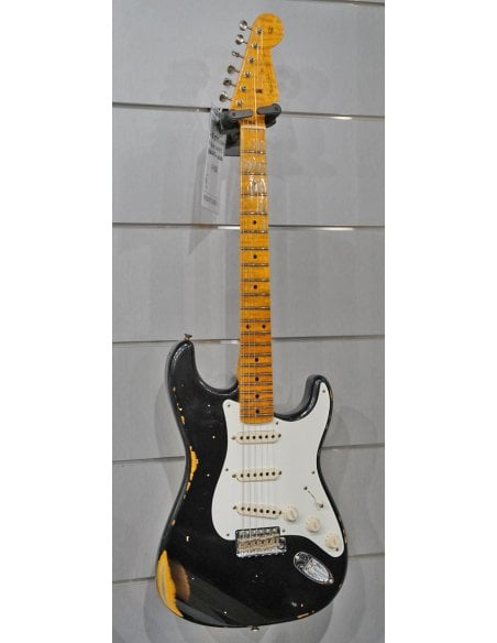 FENDER '56 STRATOCASTER HEAVY RELIC MN BLACK OVER 2TSB 3AFL CUSTOM ORDER