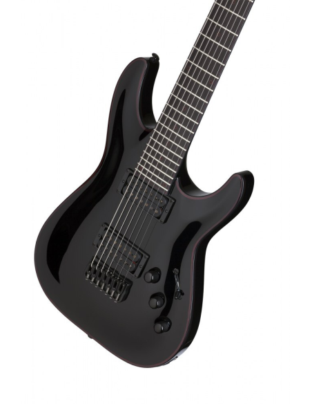 SCHECTER BLACKJACK C-7 BLACK