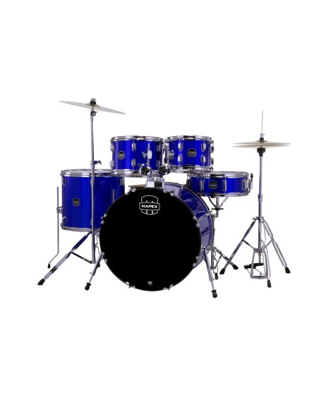 MAPEX IT CM5294FTCIB COMET ROCK 5 PEZZI INDIGO BLUE CON PIATTI MAPEX IT CM5294FTCIB COMET ROCK 5 PEZZI INDIGO BLUE CON PIATTI